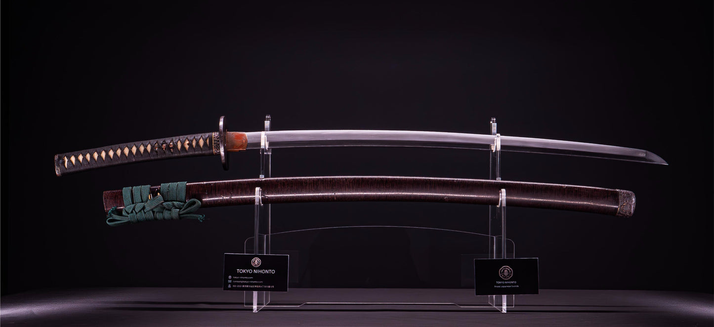 Sabre Antique Japonais Katana 65,1 cm avec tsuba en fer épais | Katana Masamune
