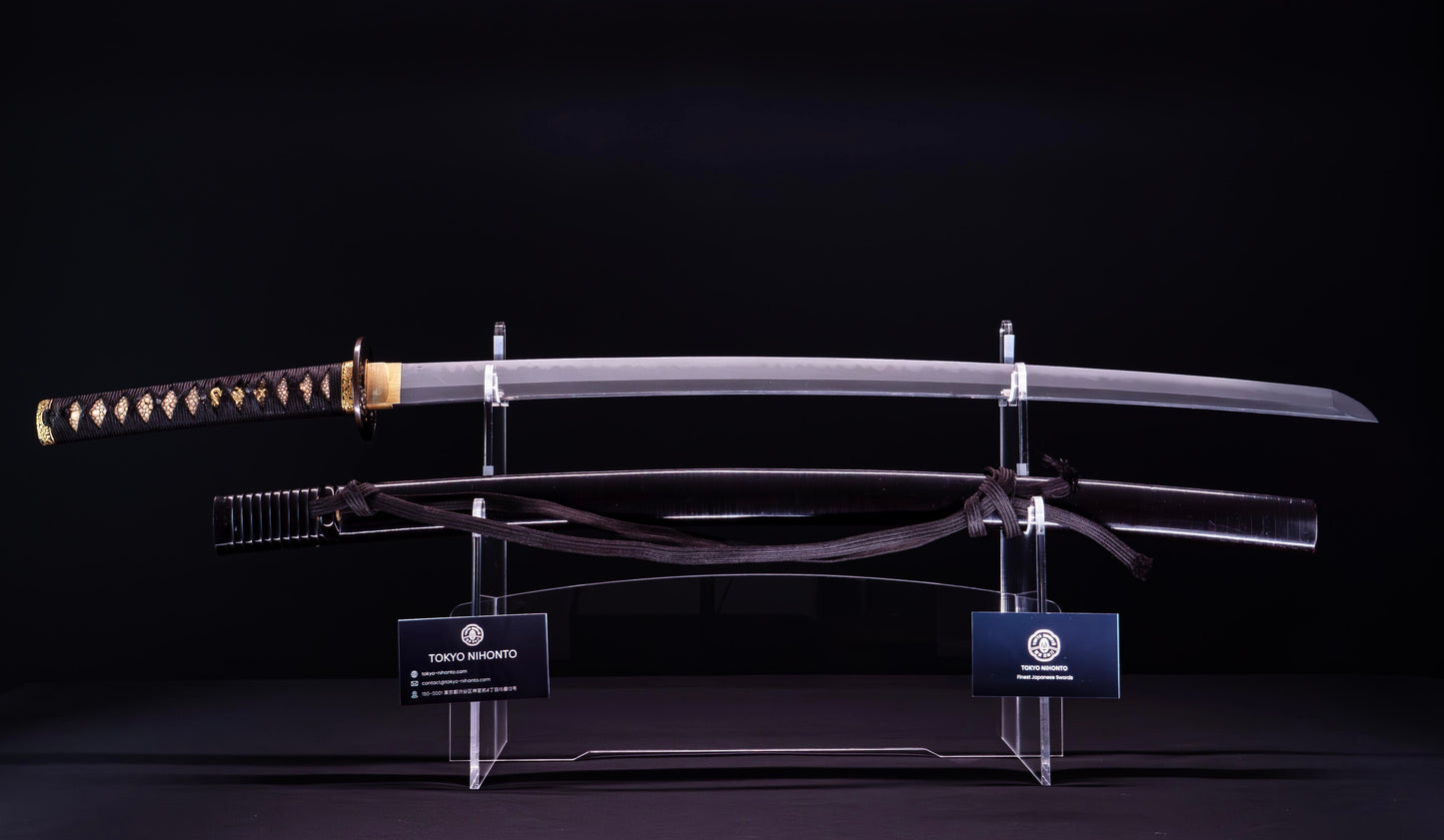 Sabre Japonais Antique Katana, Montures en Shakudo et Saya de Style Inrō | Katana Masamune