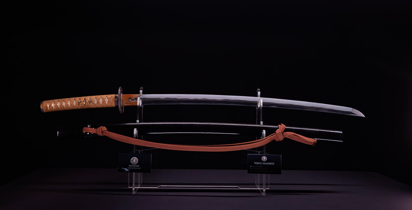 Katana japonais Antique signé Omi no Kami Fujiwara Tsuguhiro - NBTHK Hozon | Katana Masamune