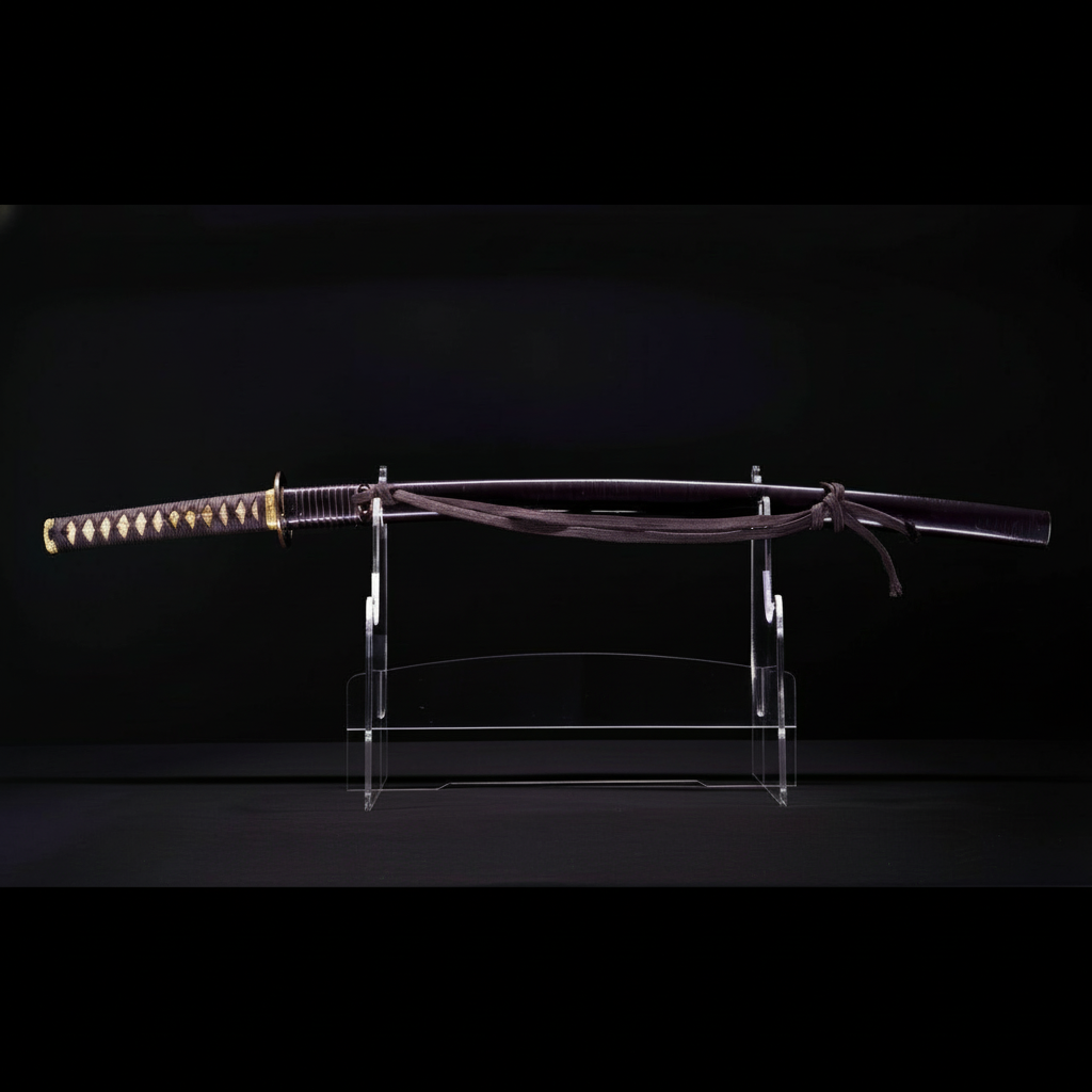 Sabre Japonais Antique Katana, Montures en Shakudo et Saya de Style Inrō | Katana Masamune