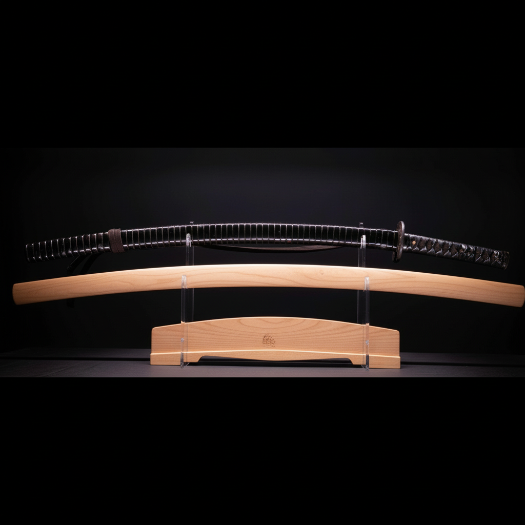 Sabre Japonais Antique Katana avec Hamon Notare Midare, Inro Saya | Katana Masamune