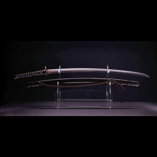 Sabre Japonais Antique Katana avec Hamon Notare Midare, Inro Saya | Katana Masamune