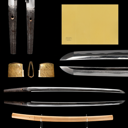 Sabre Antique Japonais Wakizashi par Omi no Kami Fujiwara Tsuguhiro - NBTHK Tokubetsu Hozon | Katana Masamune