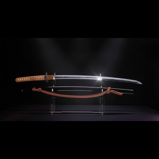 Katana japonais Antique signé Omi no Kami Fujiwara Tsuguhiro - NBTHK Hozon | Katana Masamune