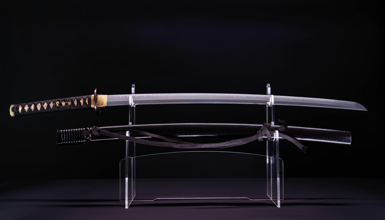 Sabre Japonais Antique Katana, Montures en Shakudo et Saya de Style Inrō | Katana Masamune