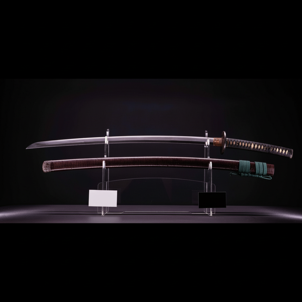 Sabre Antique Japonais Katana 65,1 cm avec tsuba en fer épais | Katana Masamune