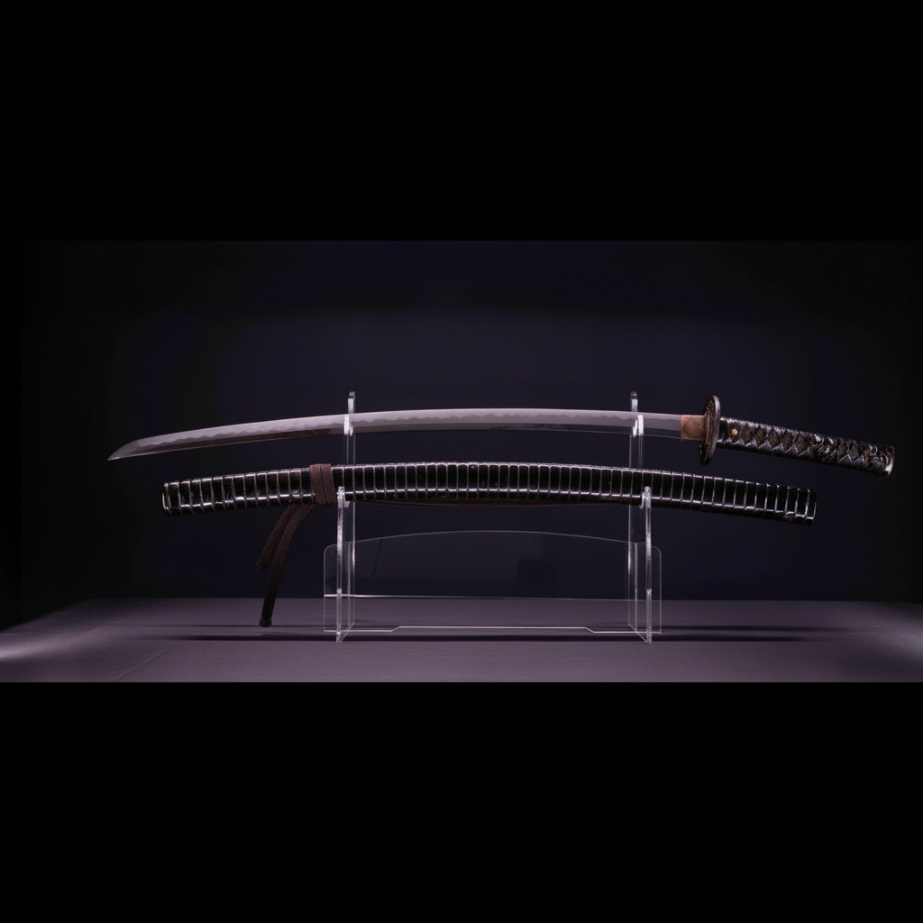 Sabre Japonais Antique Katana avec Hamon Notare Midare, Inro Saya | Katana Masamune