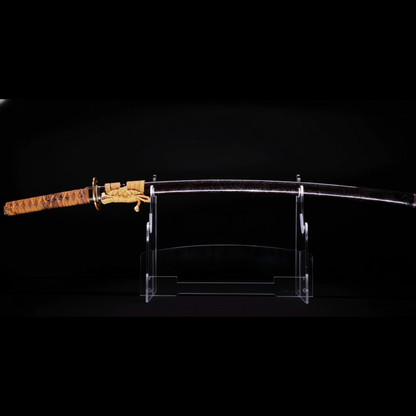 Sabre Antique Japonais Katana lame 70cm, Koshirae Marron, Période Edo | Katana Masamune