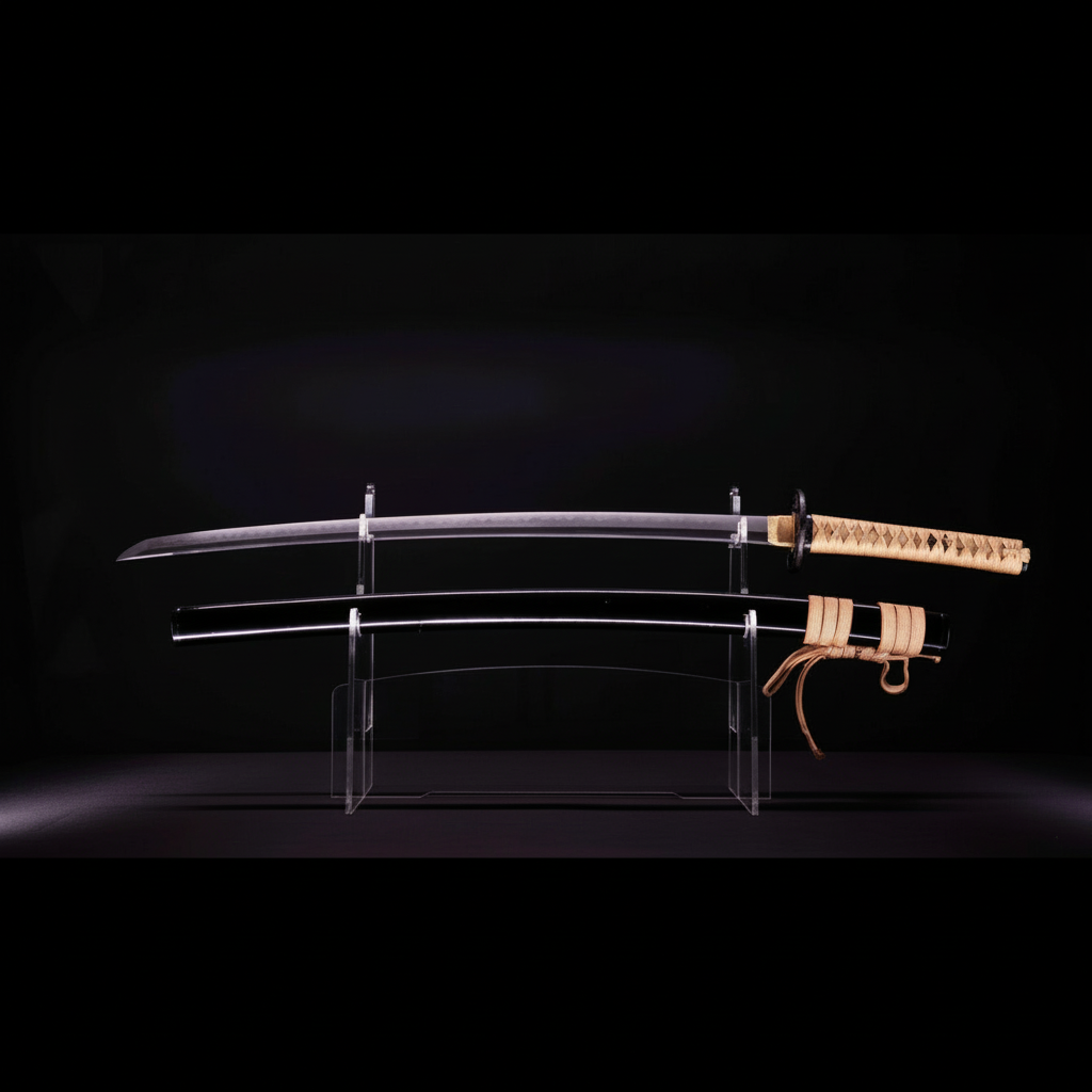 Sabre Antique Japonais Katana, Hamon Midare, Sukashi Tsuba | Katana Masamune